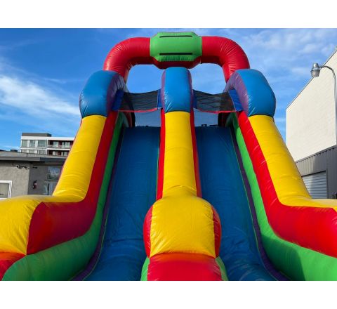 Dual Lane Mega Fun Dry Slide   (sku D313)