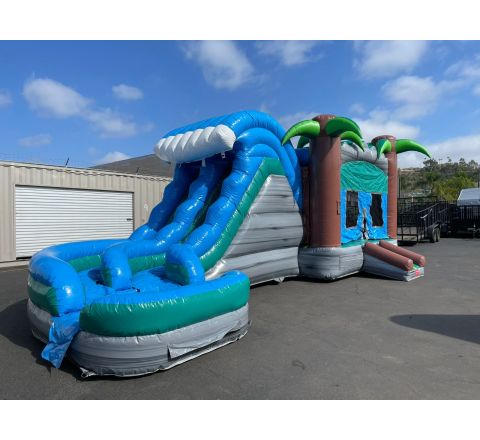 Dual Tropical Water Slide Combo (SKU w288)