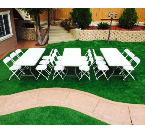 3 Tables & 18 Chairs Package Special Rental in San Diego