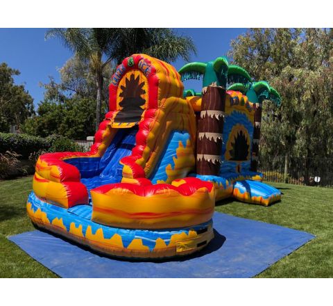 Fire and Ice Combo Dry Slide Rental in San Diego