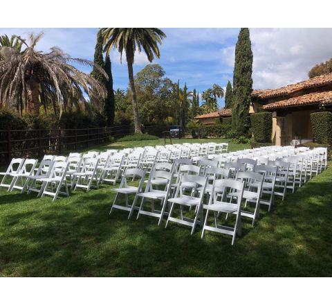 cushioned folding chair rental in San Diego