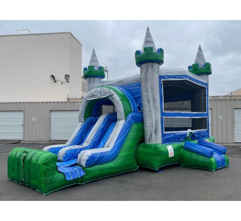 Double Lane Unicorn Dry Slide Rental in San Diego