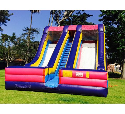 Dual Lane Dry Slide Jumper Rental in San Diego