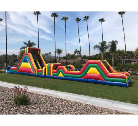 90 Ft Obstacle Course Jumper Rental in San Diego