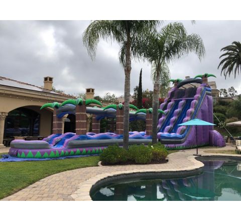 30 ft Double Lane Purple Crush Jumper Rental in San Diego