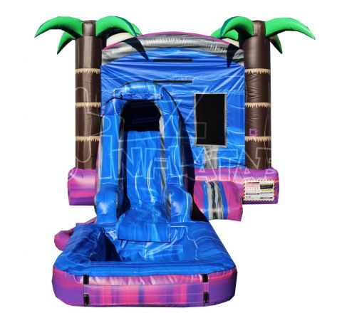 Hawaiian Purple Crush 3 in 1 Water Slide Combo Rental in San Diego