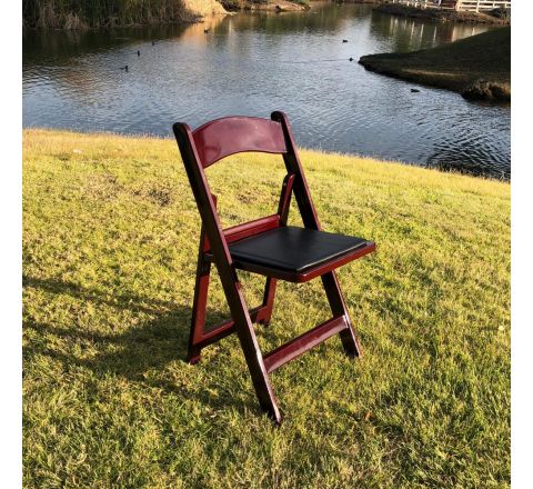 Mahogany Resin Chairs  Rental in San Diego