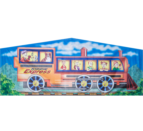 Train Module Jumper Art Banner Rental in San Diego