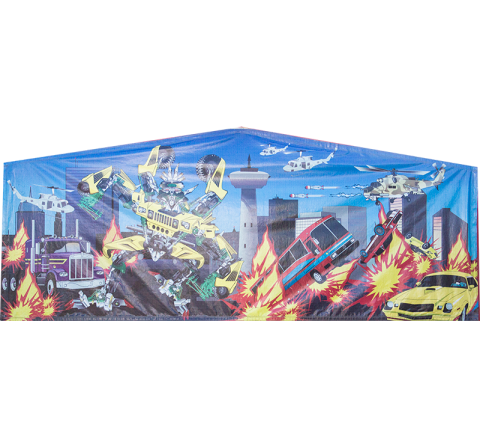 Transformers Module Art Banner Rental in San Diego