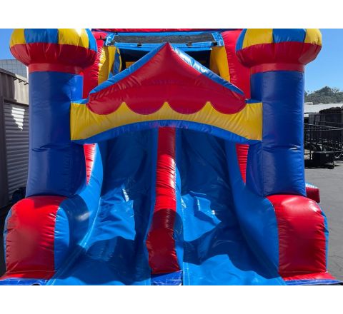 Dual Lane Big Top Water Slide Combo (sku W309)