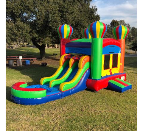 Dual Lane Balloon Water Slide Combo Jumper Rental in San Diego