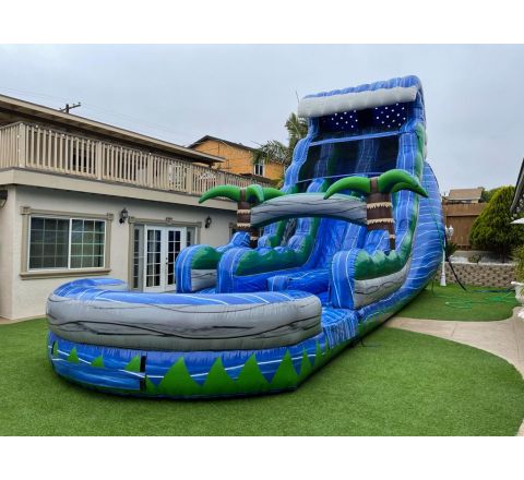 Dual Lane Tsunami Water Slide (SKU W459)