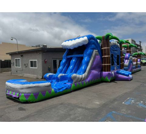 65 ft tropical Tsunami water obstacle course (sku W603)