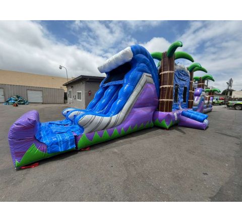 65 ft tropical Tsunami DRY obstacle course (sku W605)